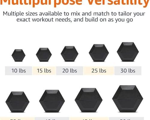 Amazon Basics Rubber Hex Dumbbell Hand Weight Review