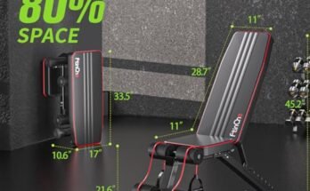 FitinOne Adjustable Folding Weight Bench Review