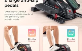 Sunny Health & Fitness Under Desk Pedal Elliptical