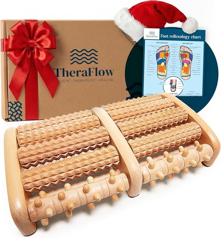 TheraFlow Wooden Foot Roller Massager