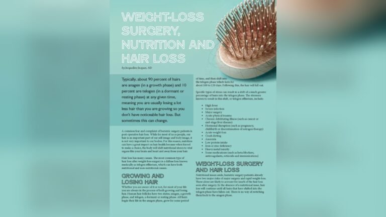 Can Weight Loss Cause Hair Loss