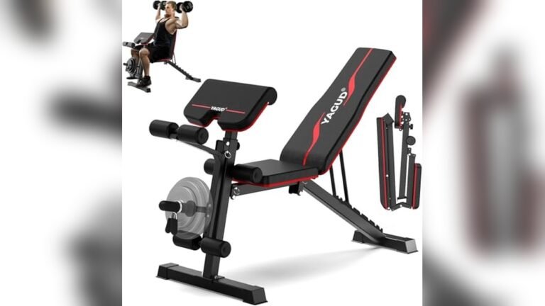 Compact Workout Bench With Leg Developer Attachment