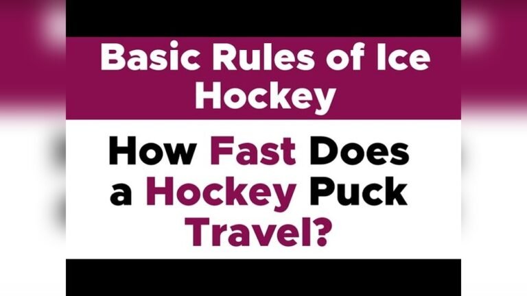How Fast Can an Ice Hockey Puck Travel?