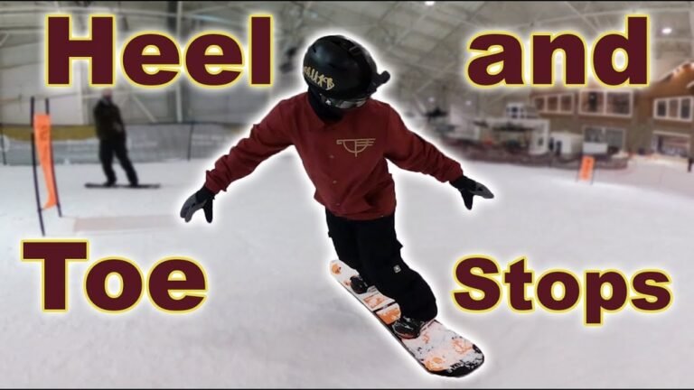 How to Stop While Snowboarding?