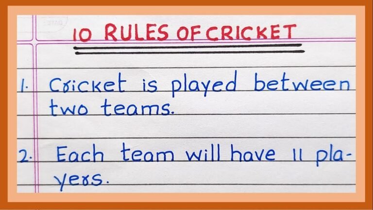 What are the Basic Rules of Cricket?