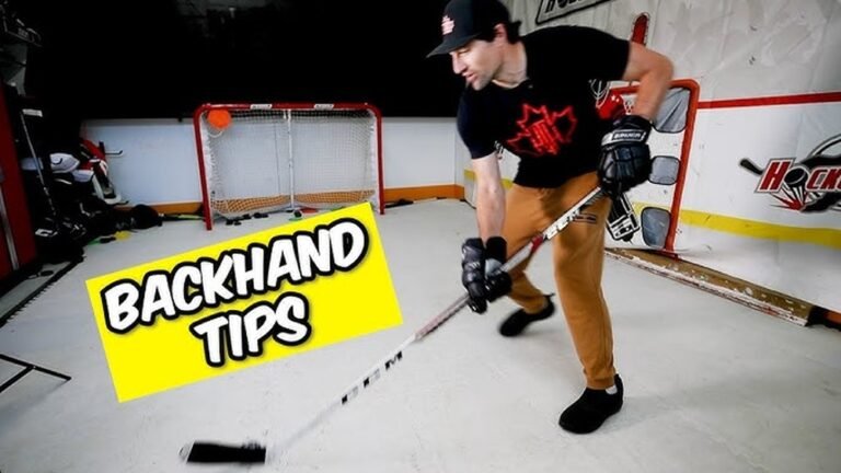 What is a Backhand Shot in Ice Hockey?