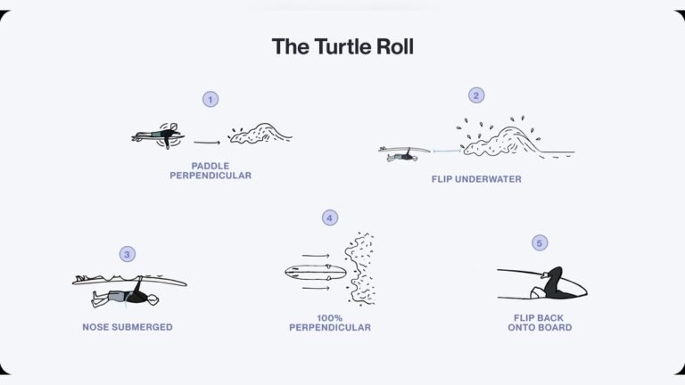 What is a Turtle Roll in Surfing?
